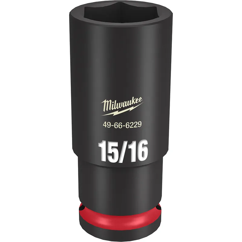 Milwaukee 49-66-6229 SHOCKWAVE Impact Duty 1/2 Drive 15/16 Deep 6 Point Socket