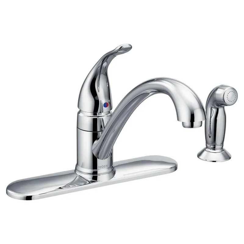 Moen 7082 Torrance Single Handle Kitchen Faucet with Side Spray in Chrome