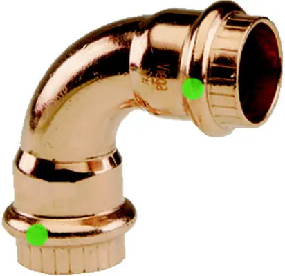 Viega 77337 ProPress 90 Deg Elbow 200 PSI (1-1/2 in)