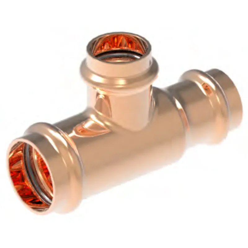 Apollo 10077800 811R Tee - Reducing Run, Copper, Small Diameter, PxPxP, 1-1/2x1x1-1/2