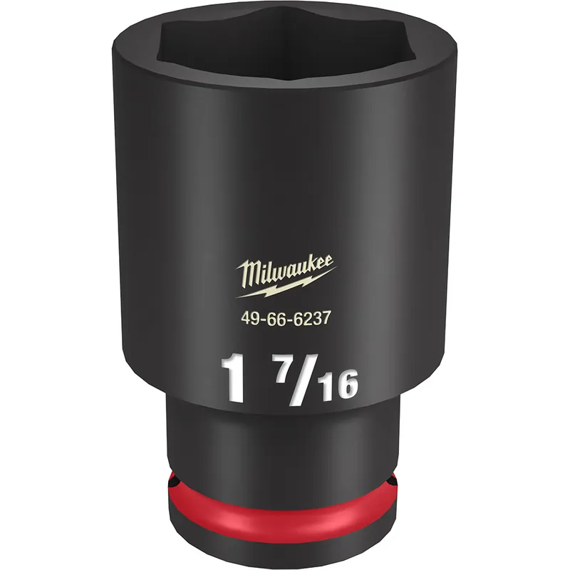 Milwaukee 49-66-6237 SHOCKWAVE Impact Duty 1/2 Drive 1-7/16 Deep 6-Point Socket
