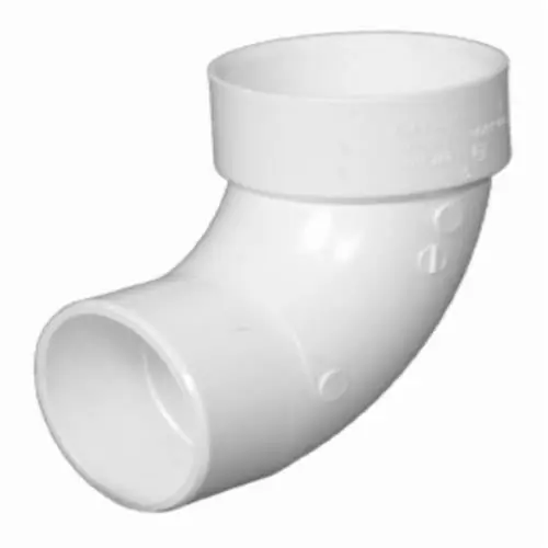 Charlotte Pipe 3026 Charlotte 302 6 90 Deg Street Elbow 6 in Spigot x Hub SCH 40/STD PVC