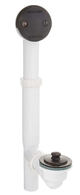 Watco 500-PP-PVC-BZ 500 Series 16 in. Plastic Lift & Turn Drain in Oil Rubbed Bronze