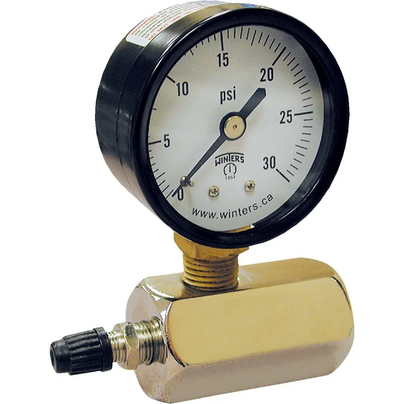 Jones Stephens G64015 3/4 In. FIP 15 PSI Gas Test Gauge Assembly