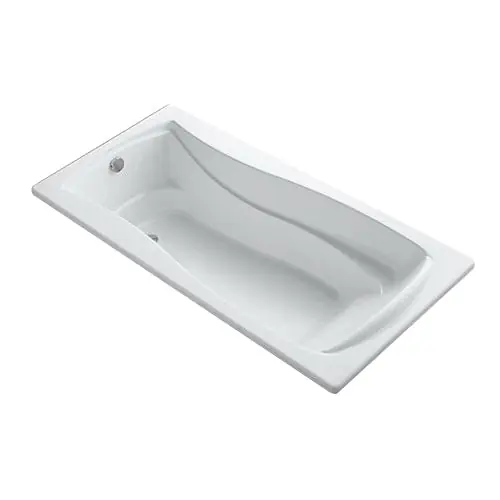 Kohler K1259-0 Mariposa Acrylic End Drain Drop-In Bathtub 72 gal