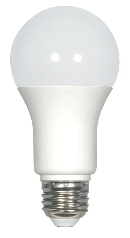 SATCO S29833 6W A19 LED Bulb Medium E-26 Base 4000 Kelvin 220° Dimmable