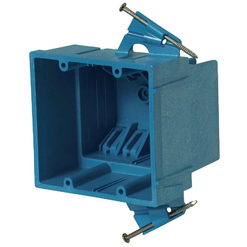 ABB BH235A Carlon SuperBlue 2-Gang Thermoplastic Molded Wall Box