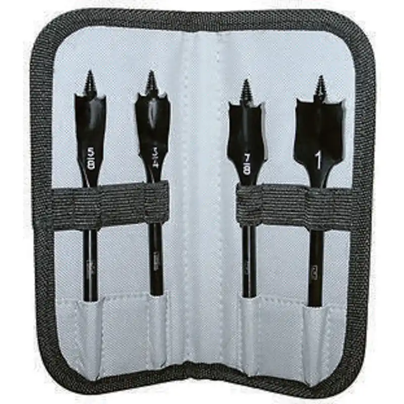 Ideal 36-432 Power-Spade Spade Bit Kit with Pouch 1/4 IN Shank