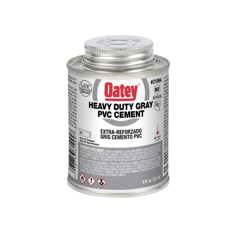 Oatey 31094 8 oz. Plastic Grey Pipe Cement