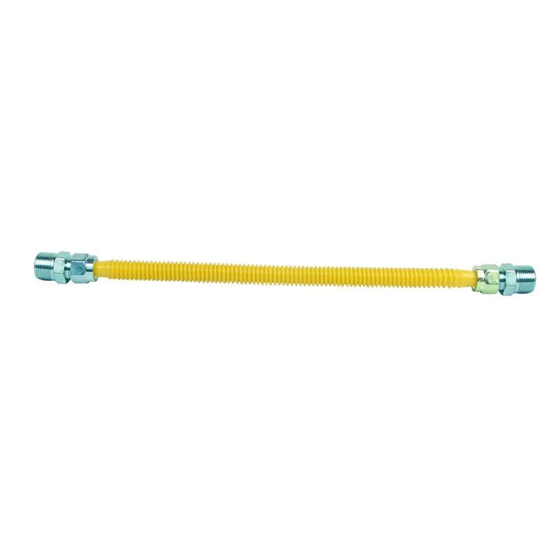 BrassCraft CSSC11-18 ProCoat 3/4 in. MIP 18 in. Gas Appliance Connector