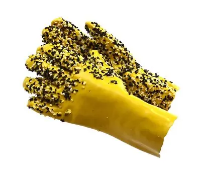 SHUBEE DSBGLUG Ugly Gloves PVC Coated Gloves without Cuff Bright Yellow One Size