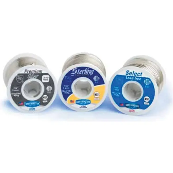 Worthington 331755 Lead-Free Wire Solder 1 lb Spool 410 deg F