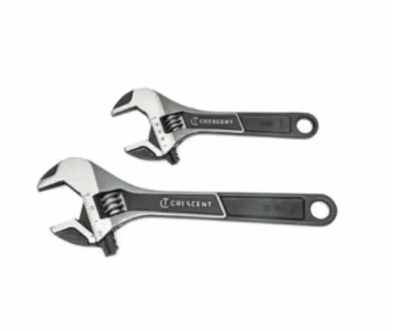 Apex Tool Group ATWJ2610VS Crescent Standard Length Adjustable Wide Jaw Wrench Set 6 to 10 in