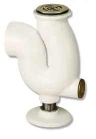 Matco-Norca TRAP110 P-Trap, 2in IPS Outlet, White, Cast Iron