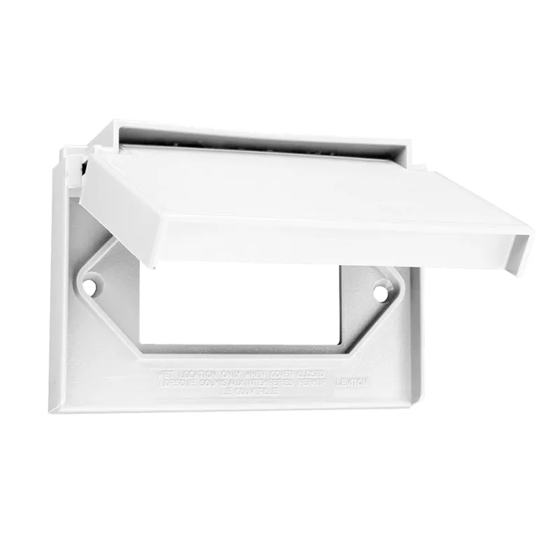 Leviton 4996-W 1 Gang WR Dec Self-Closing Lid White