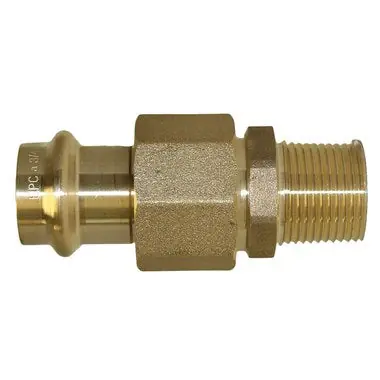 Apollo 10075884 8733-4 Male Union, Lead Free Brass, Small Diameter, PxMPT, 10075884