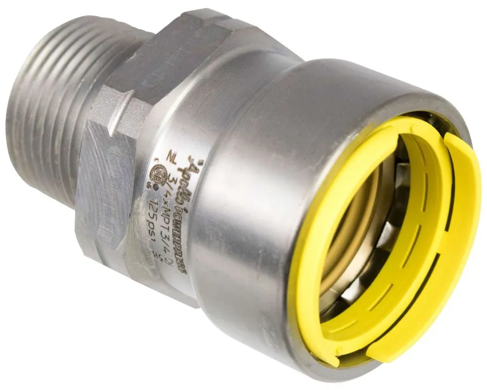 Apollo PWR7482090 Powerpress 3/4 x 3/4 Gas Adapter