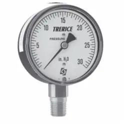 Trerice 760B 25 02 L T 650 Specialty Low Pressure Gauge