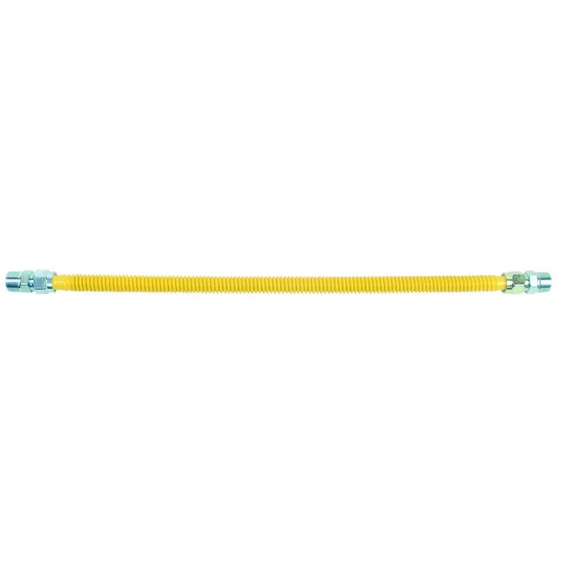 BrassCraft CSSC11-24 ProCoat 3/4 MIP X 3/4 MIP X 24 Fitting Gas Connector
