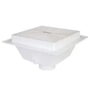 Sioux Chief 861-2PX SquareMax PVC Square Floor Sink Drain Body 2 in