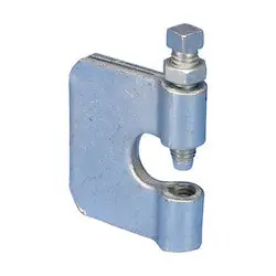 Nvent Caddy 2000037PL C-Clamp, Steel, Plain, 3/8 Rod, 3/4 Max Flange