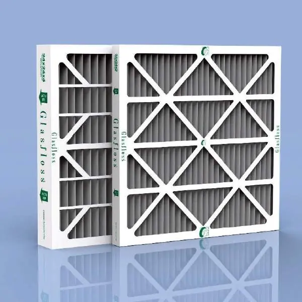 Glasfloss ZLN202024AC Z-Line Carbotron Carbon Pleated Air Filter, 20 in H x 20 in W x 2 in D, MERV 8