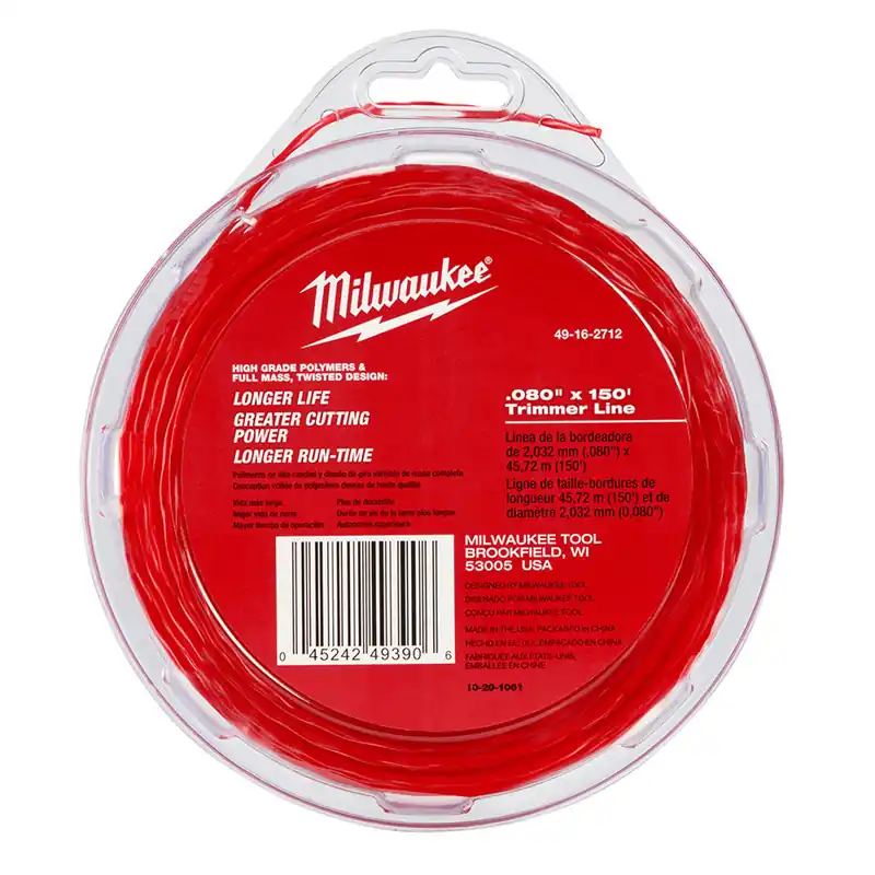 Milwaukee 49-16-2712 .080 x 150 Ft Trimmer Line