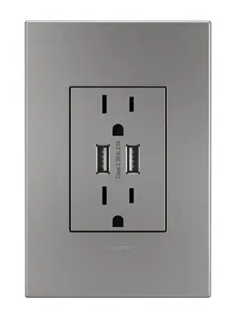 Legrand ARTRUSB153M4WP ADO ARTRUSB153M4WP 15A Duplex Outlet