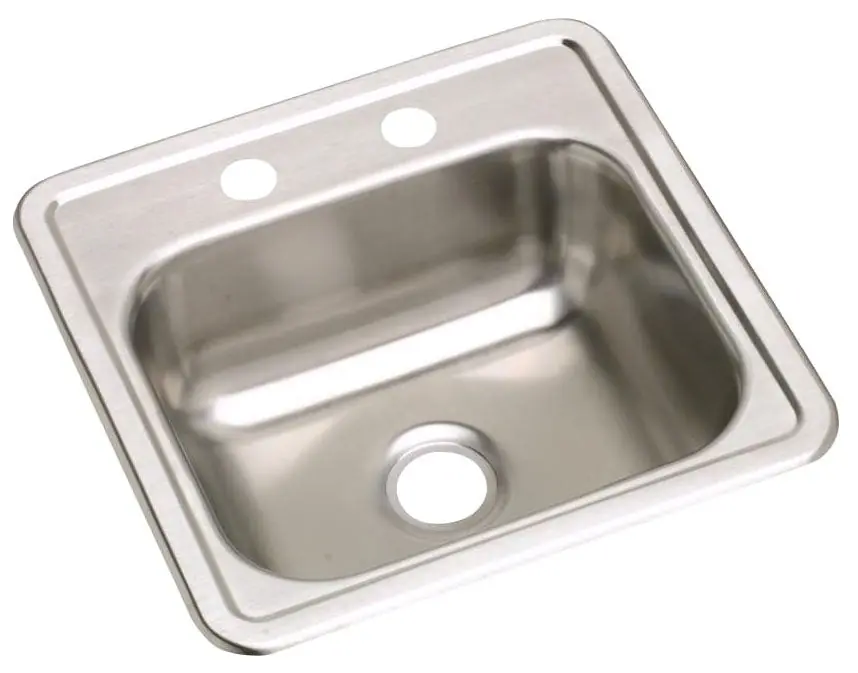 Dayton D115152 Single Bowl Drop-In Bar Sink 15 x 15 x 5-3/16