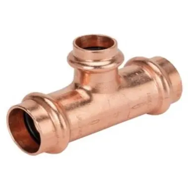 Apollo 10077787 811R 1 x 1/2 x 1 in. Press Reducing Domestic UNS C12200 and DZR Copper Tee