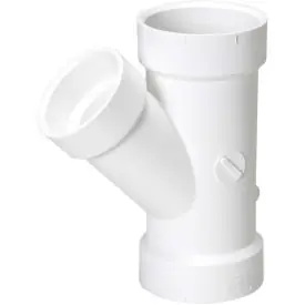 Mueller 05832 Streamline Reducing Pipe Wye, 2 x 1-1/2 x 2 in, Hub, SCH 40/STD, None