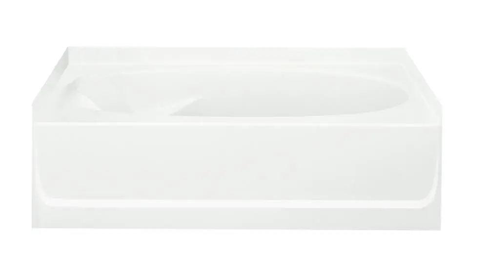 Sterling 71101120-0 Ensemble 60 In. X 36 In. Soaker Alcove Bathtub With Right Drain In White