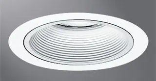 Eaton ERT401LVW Halo 4 Inch Low Voltage High Gloss Appliance White Trim with White Baffle