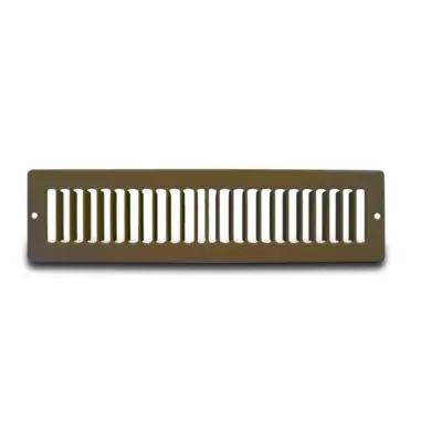 Metal-Fab MFTSG122B Toe Space Grille 12 x 2 Brown