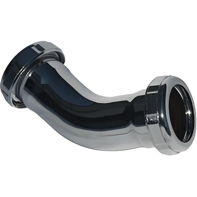 Approved Vendor SR45-112 1-1/4 Inch 45 Deg Tubular Double Slip Joint Elbow, Chrome Plated