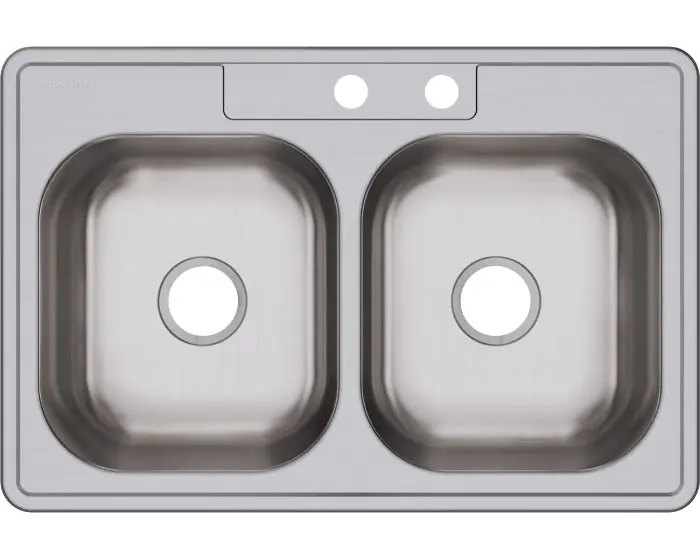 Dayton DSE233223 Drop-In Sink 33 x 22 x 8 with 3 Holes