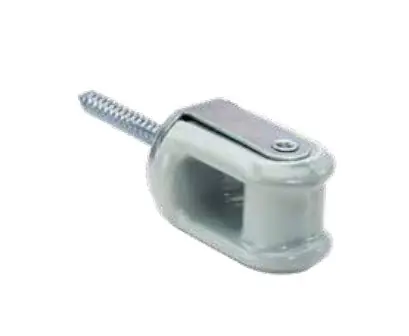 Southwire 1003 Heavy Duty Lag Type Reinforced Strap Service Insulator Wire Holder 2-1/4 in L Screw Porcelain