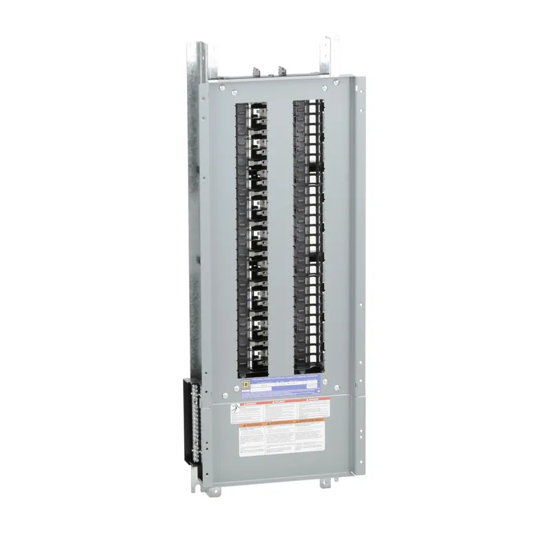 Square D NQ454L2C 240 VAC 48 VDC 225 Amp 3-Phase 4-Wire 54-Circuit Panelboard Interior
