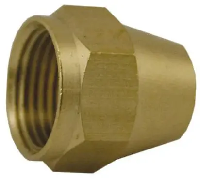 Jones Stephens F40002 1/4 Brass Short Flare Nut