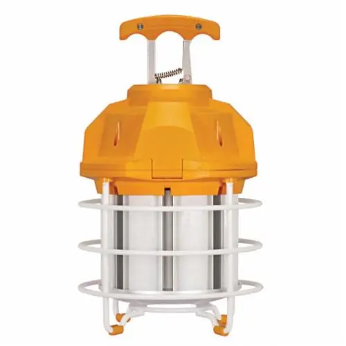 SATCO S38939 Hi-Pro High Lumen Temporary LED Hi-Bay Caged Lamp, 60 W, LED Lamp, Corn Cob Shape, 6000 Lumens