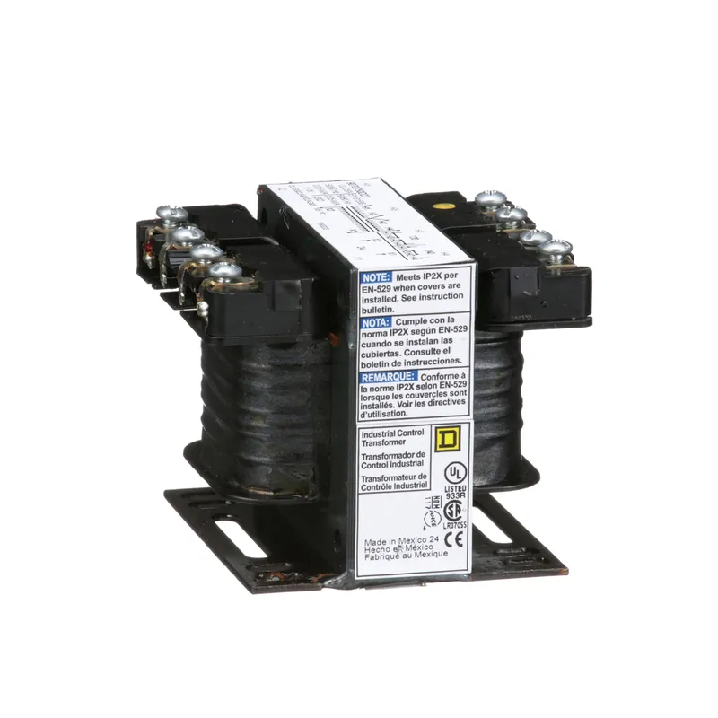 Square D 9070T50D23 Control Transformer 50 VA 120 x 240 VAC Primary 24 VAC Secondary