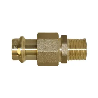 Apollo 10075890 8733-4 Male Union, Lead Free Brass, Small Diameter, PxMPT, 10075890