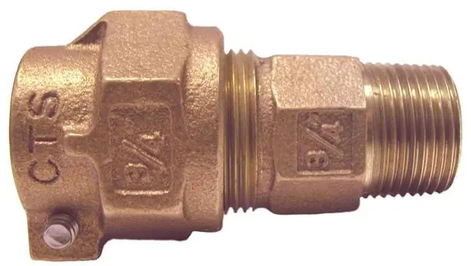 Legend Valve 313-207NL 1-1/2 x 1-1/2 Pack Joint x MPT Coupling