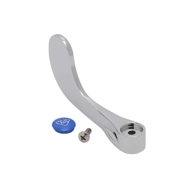 T&S Brass B-WH4C-NS 4 Wrist Action Handle with Cold Index and Screw