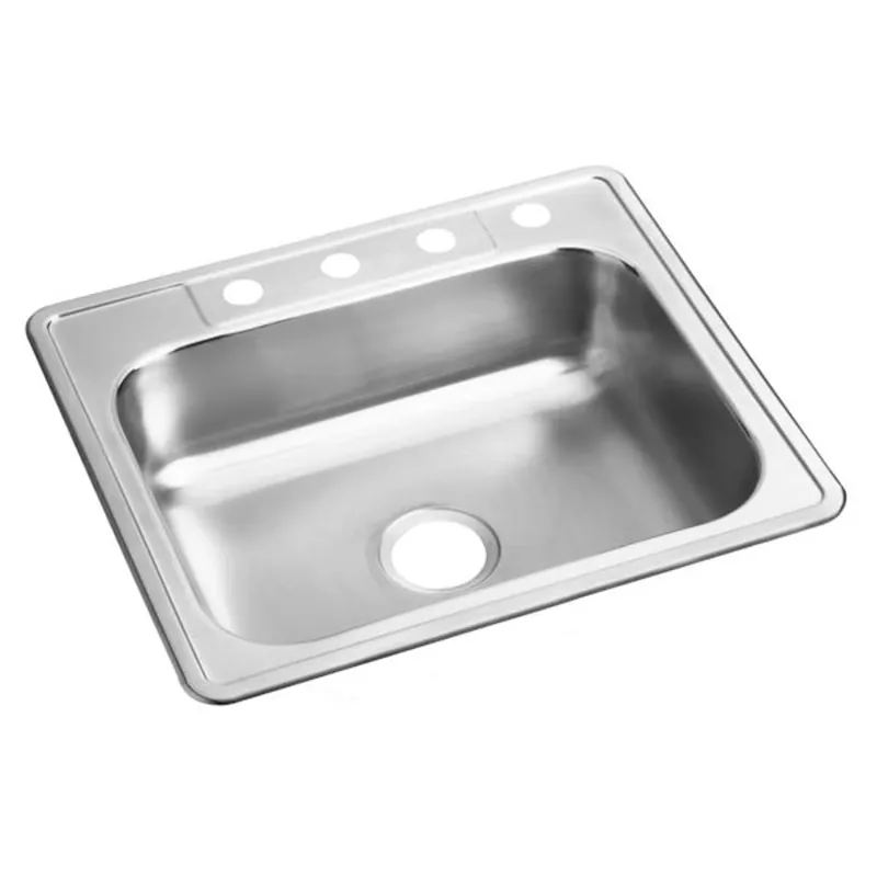Dayton D125224 Stainless Steel 25 x 22 x 6-9/16 Drop-In Sink