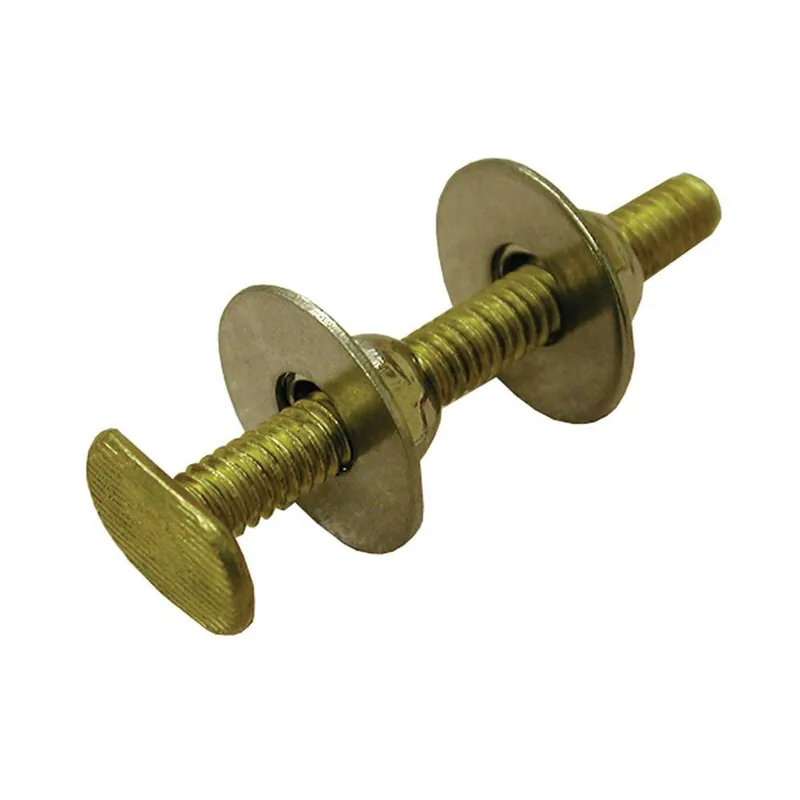 Jones Stephens C02999 2-1/4 in. Brass Closet Bolt with Round Washer and Acorn Nut (4 Pack)