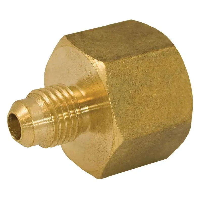 Jones Stephens F40055 Style 46 5/8 x 1/2 in. Flare x FIP Brass Reducing Coupling