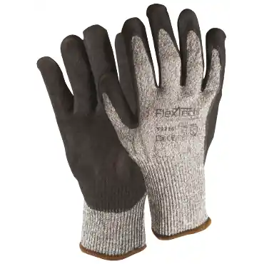 Wells Lamont Y9216M FlexTech Cut Resistant Machine Knit Sandy Nitrile Palm Coated Gloves
