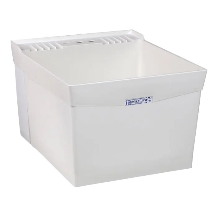Mustee 19W Utilatub 20 in. x 24 in. Structural Thermoplastic Wall-Mount Utility Tub in White