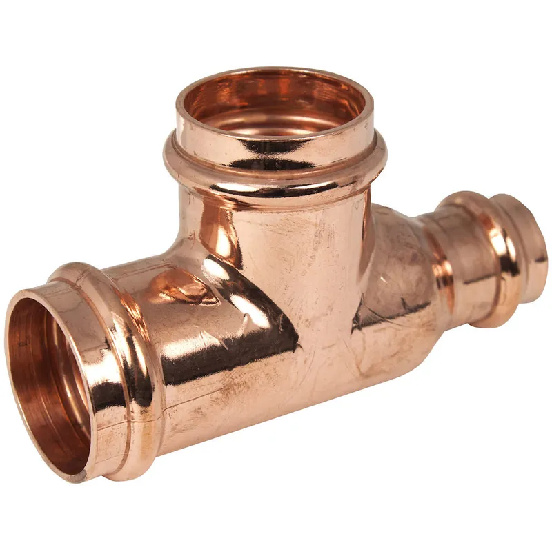 Apollo 10066125 811R Tee - Reducing Run & Outlet, Copper, Small Diameter, PxPxP , 2x1-1/4x1-1/2